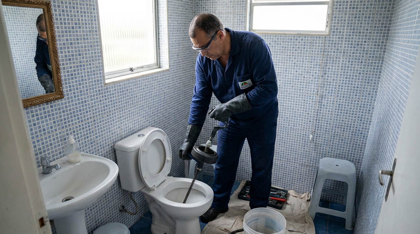 Desentupimento de vaso profissional em Carapicuíba‑SP