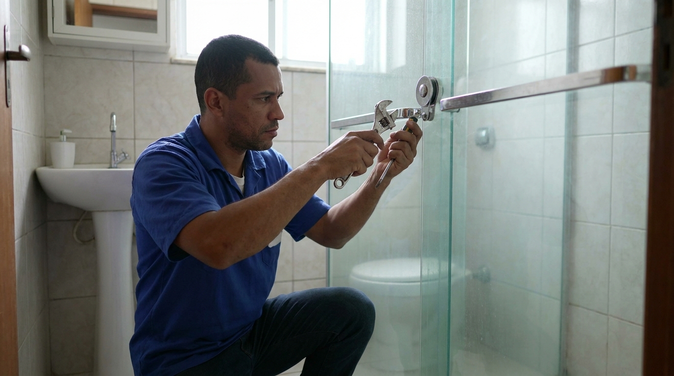 Manutenção e reparo de box de vidro perto de mim em Carapicuíba‑SP